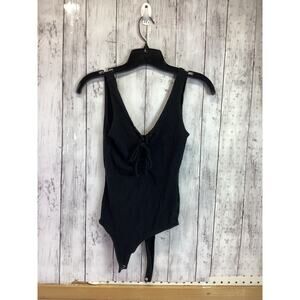Basics Black spaghetti strap bodysuit size XS
